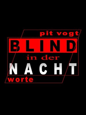 cover image of Blind in der Nacht
